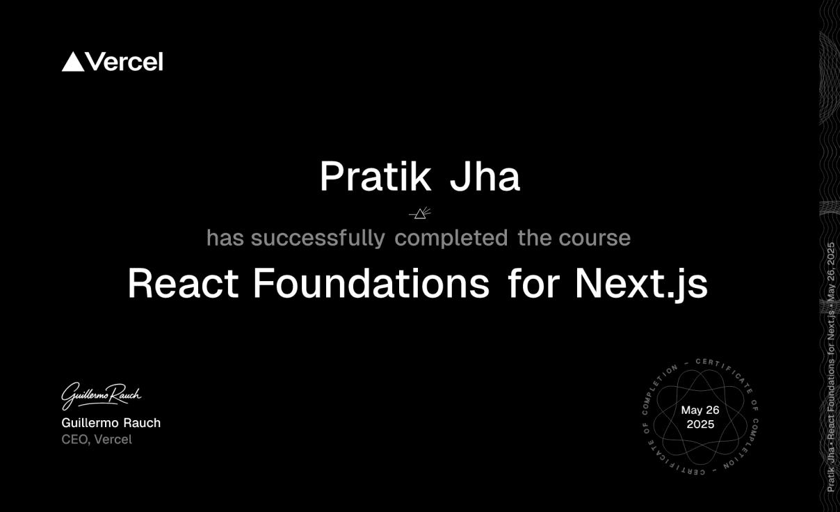 React Foundations for Next JS